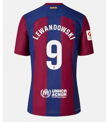 Maillot de foot Barcelona Robert Lewandowski #9 Domicile 2023-24 Manches Courte